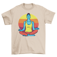 Thumbnail for Colorful Yoga Woman T-Shirt