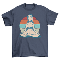 Thumbnail for Meditation Girl Vintage T-Shirt