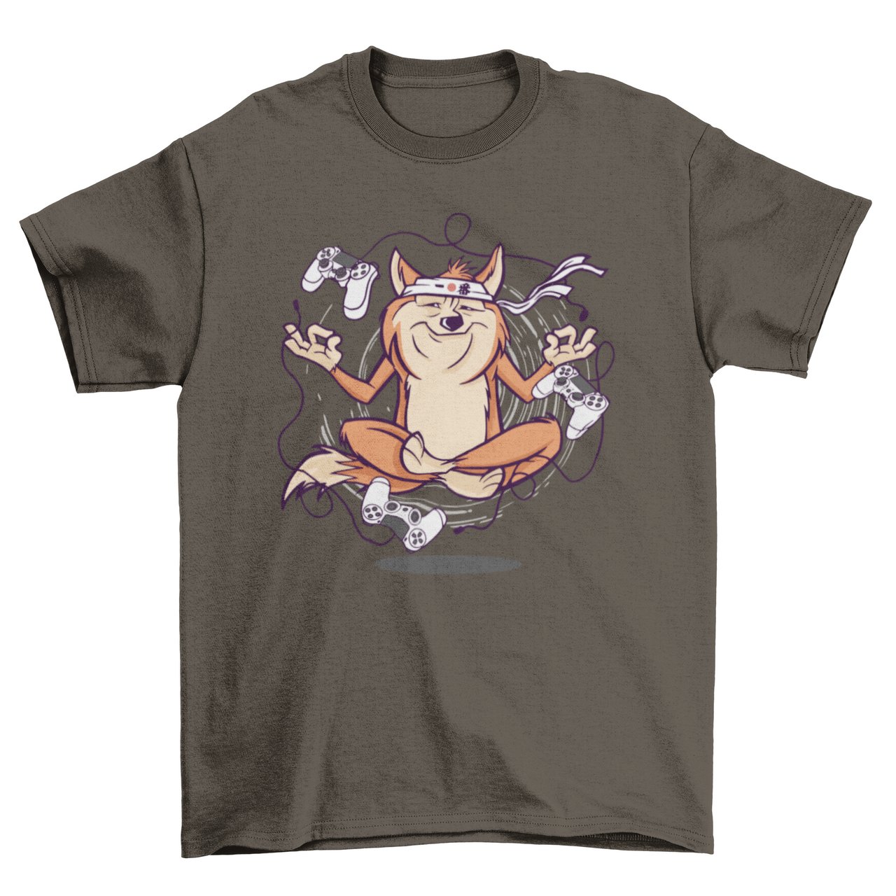 Gamer Dog Meditating T-Shirt