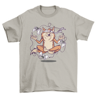 Thumbnail for Gamer Dog Meditating T-Shirt