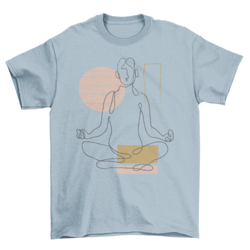 Continuous Line Yoga T-Shirt