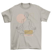 Thumbnail for Continuous Line Yoga T-Shirt