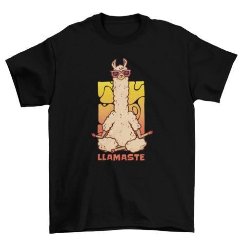 Meditating Llama T-Shirt