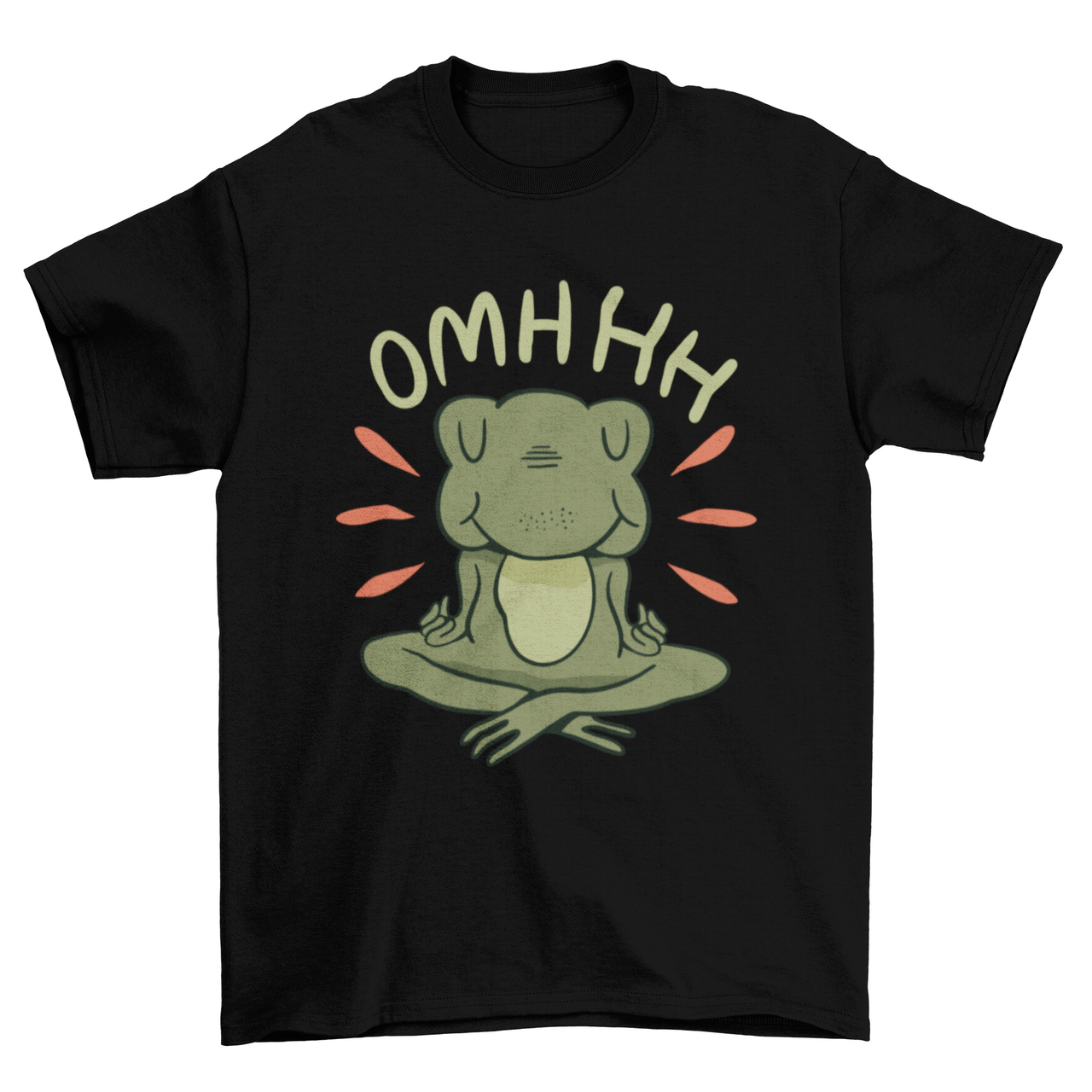 Meditation Frog Cartoon T-shirt