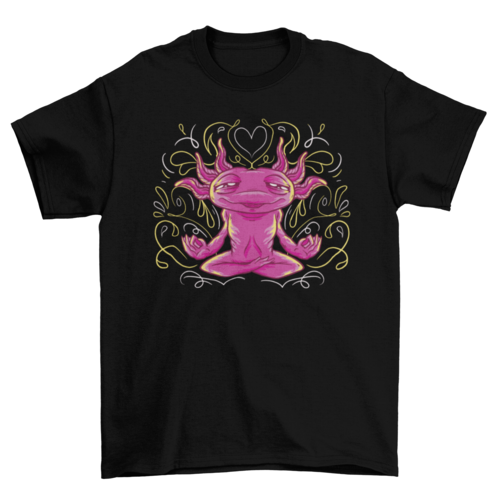 Axolotl Animal Meditation T-Shirt