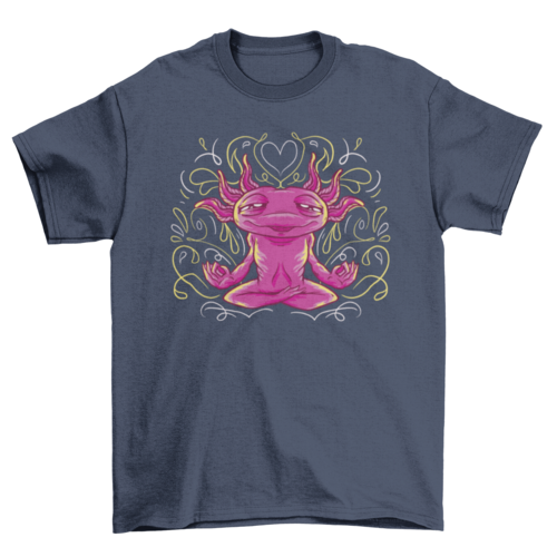 Axolotl Animal Meditation T-Shirt