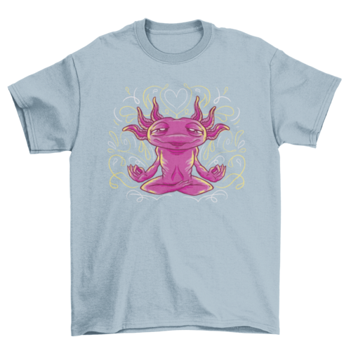 Axolotl Animal Meditation T-Shirt