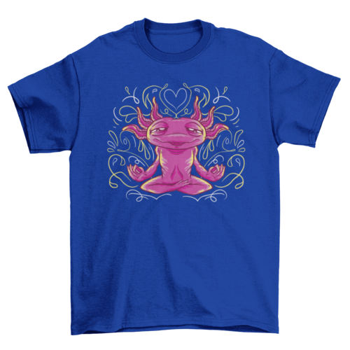 Axolotl Animal Meditation T-Shirt