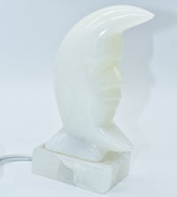 Thumbnail for White Onyx Crescent Moon Lamp