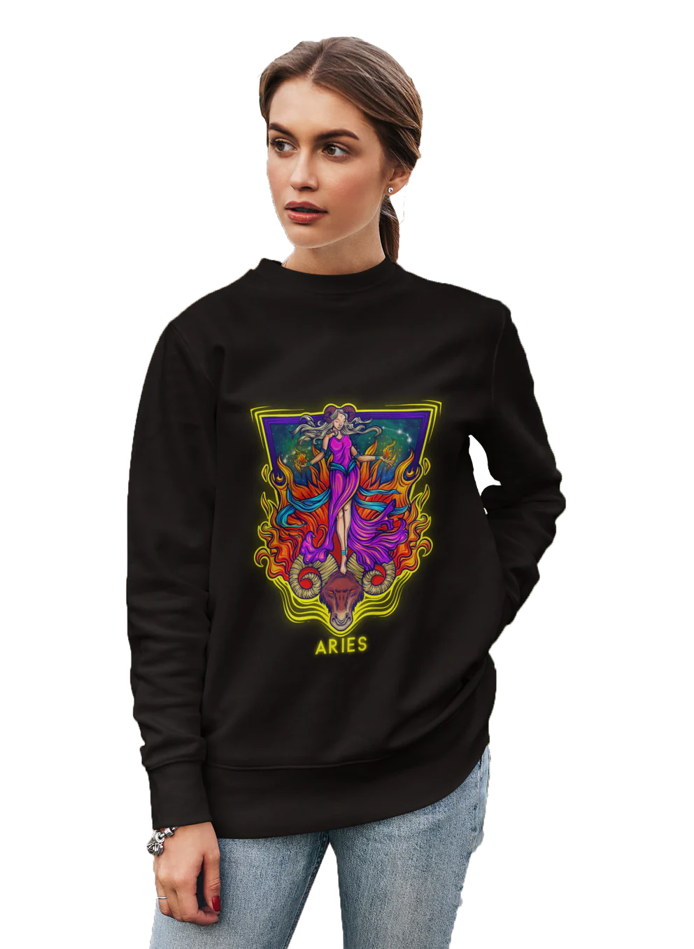 Women’s Cosmic Aries Premium Sweatshirt