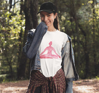 Thumbnail for Yoga Meditation Pose Print T-Shirt