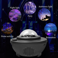 Thumbnail for Colorful Starry Sky Galaxy Projector with Bluetooth Speaker