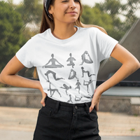 Thumbnail for Yoga Sanctuary Print Black T-Shirt