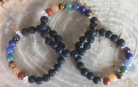 Thumbnail for Aromatherapy Chakra Diffuser Bracelet with Genuine Gemstones