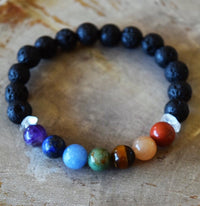 Thumbnail for Aromatherapy Chakra Diffuser Bracelet with Genuine Gemstones