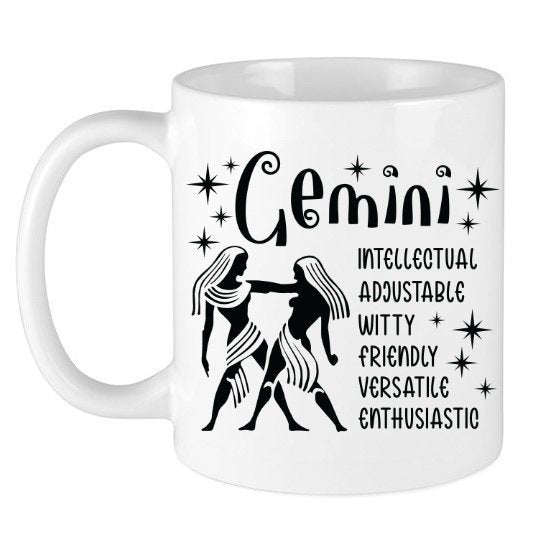 Gemini Zodiac Sign Coffee Tea Mug