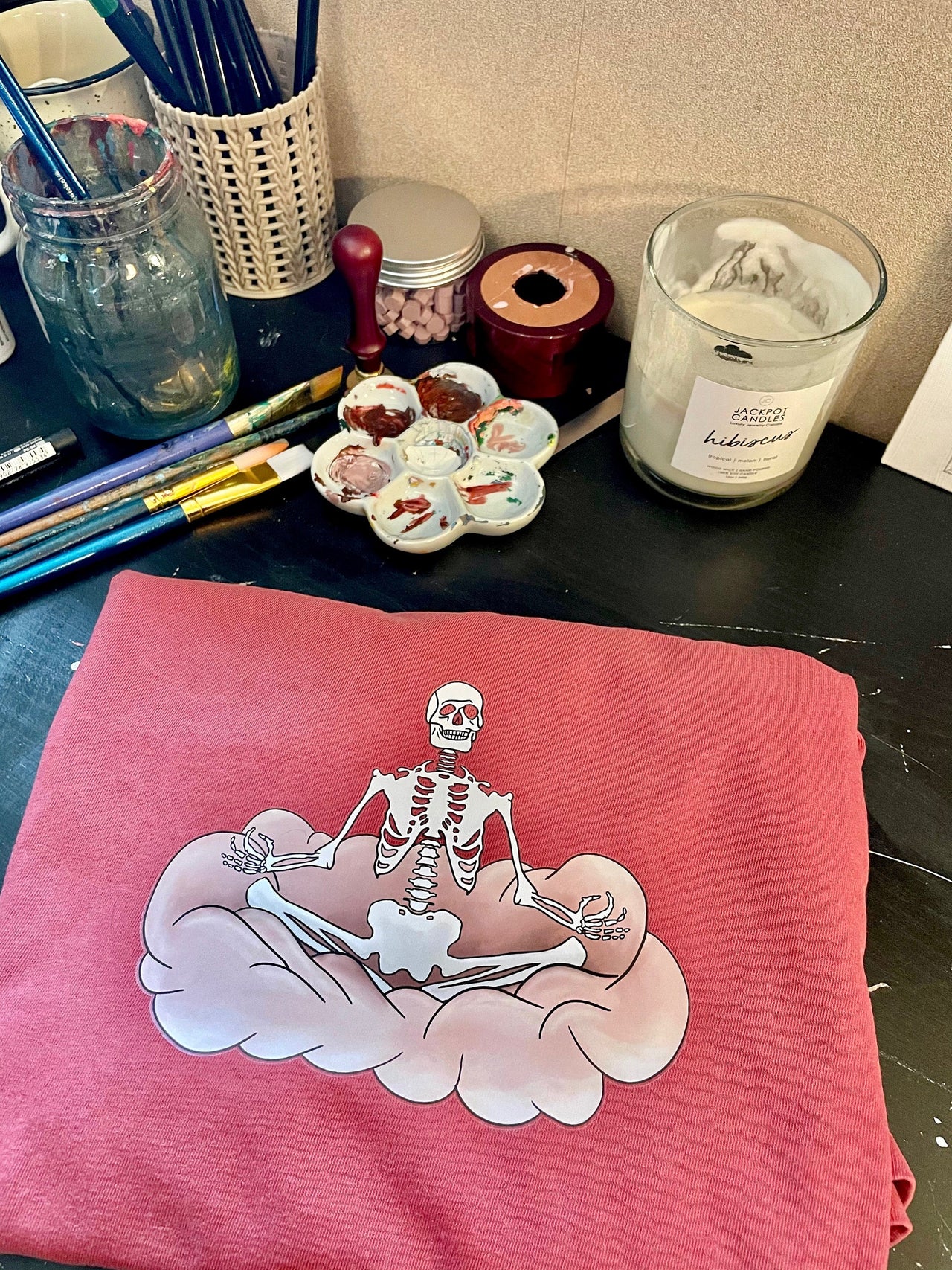 Skeleton Meditation Unisex T-Shirt