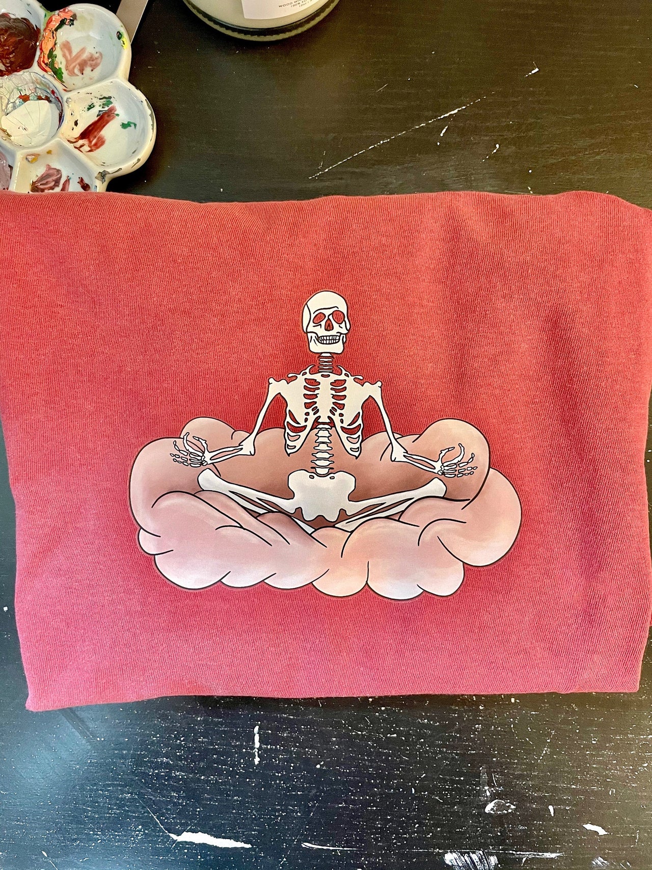 Skeleton Meditation Unisex T-Shirt