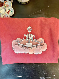 Thumbnail for Skeleton Meditation Unisex T-Shirt