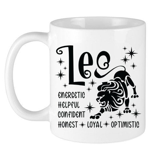 Leo Zodiac Sign Coffee Tea Mug