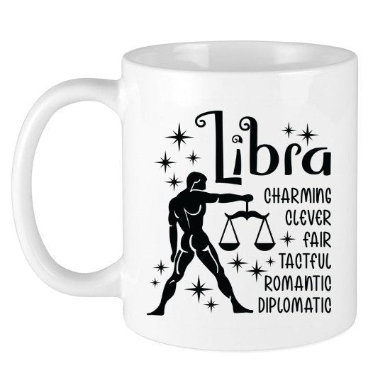 Libra Zodiac Sign Coffee Tea Mug