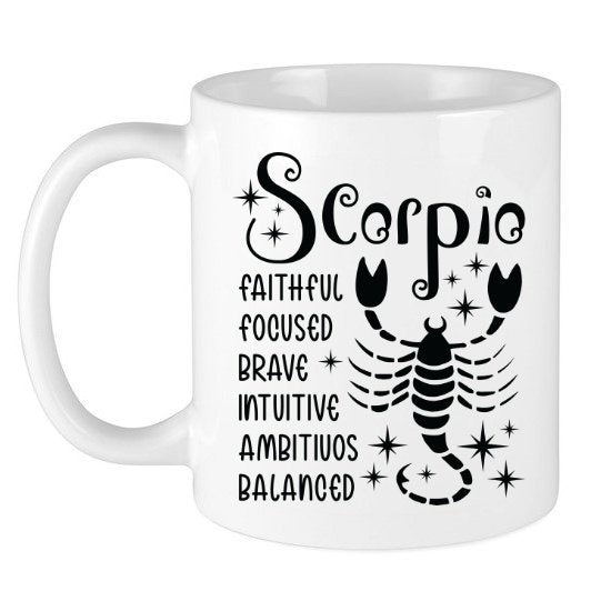 Scorpio Zodiac Sign Coffee Tea Mug