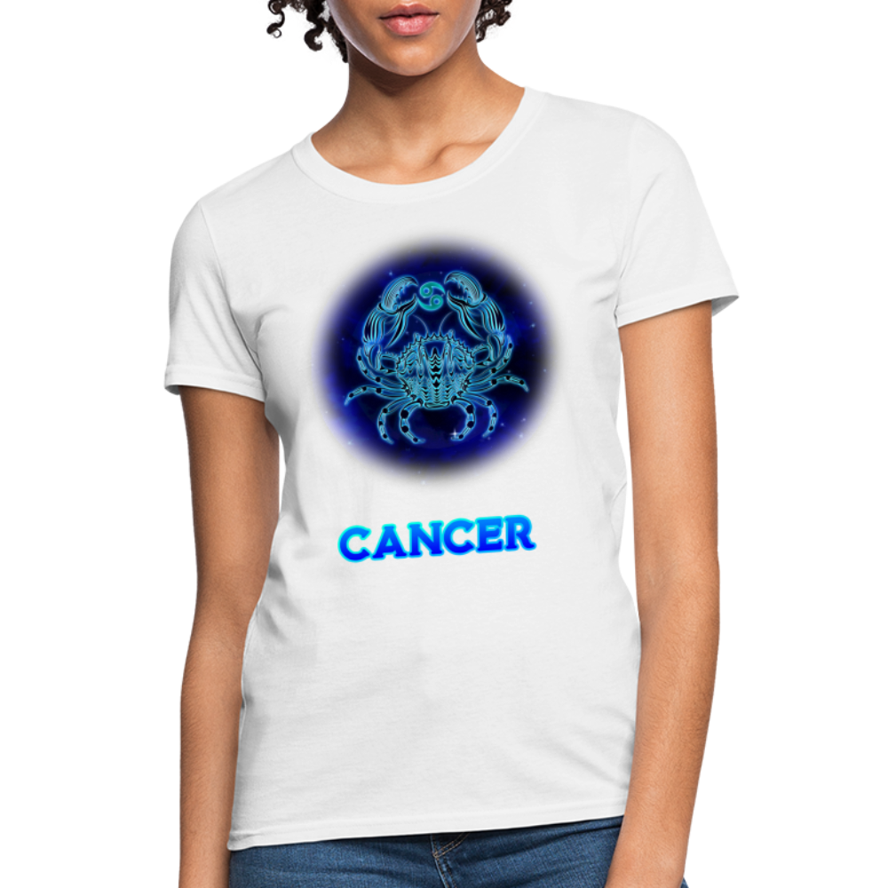 Women's Stellar Cancer T-Shirt - white