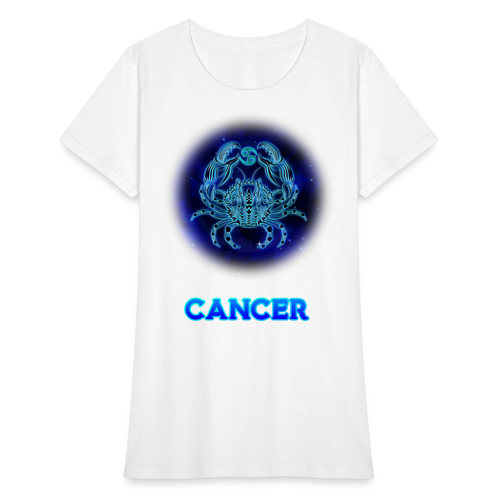 Women's Stellar Cancer T-Shirt - white