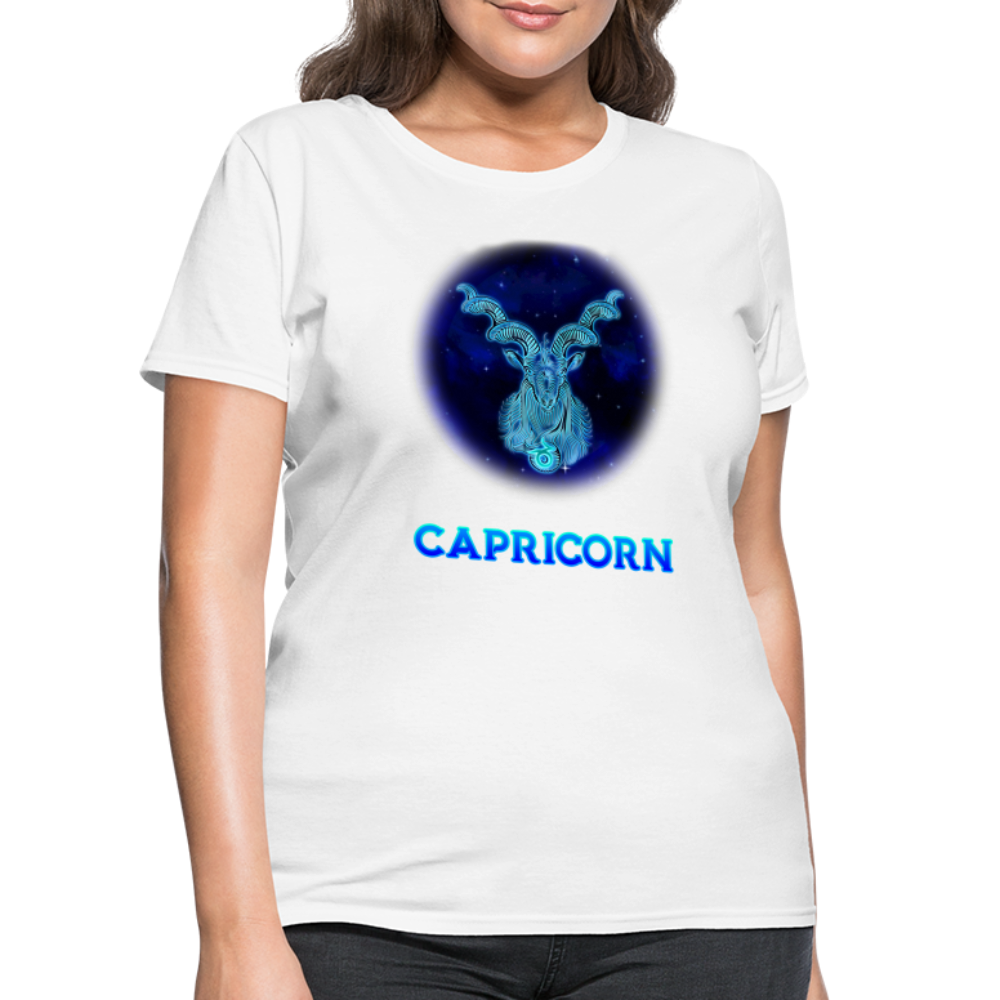 Women's Stellar Capricorn T-Shirt - white