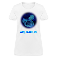 Thumbnail for Women's Stellar Aquarius T-Shirt - white