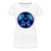 Thumbnail for Women’s Stellar Gemini Premium T-Shirt - white