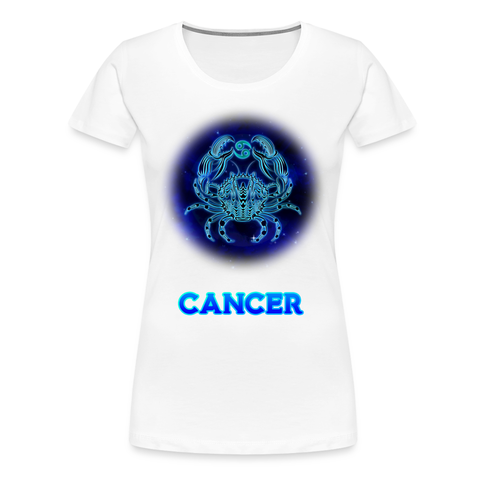 Women’s Stellar Cancer Premium T-Shirt - white