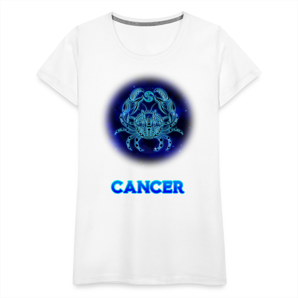 Women’s Stellar Cancer Premium T-Shirt - white