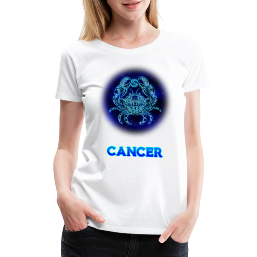 Women’s Stellar Cancer Premium T-Shirt - white