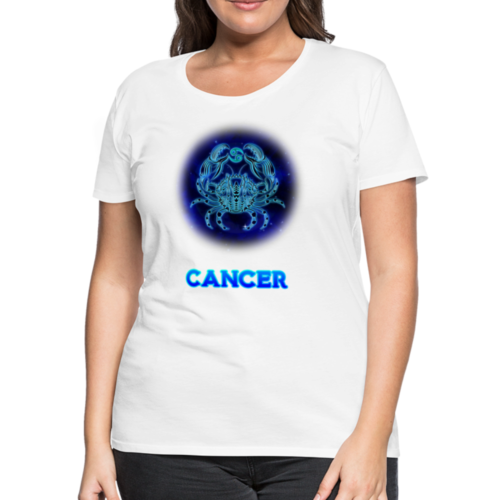 Women’s Stellar Cancer Premium T-Shirt - white