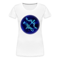 Thumbnail for Women’s Stellar Sagittarius Premium T-Shirt - white