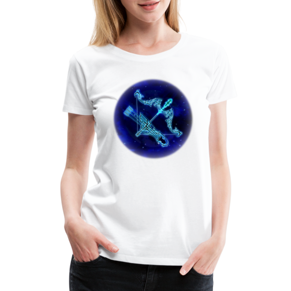 Women’s Stellar Sagittarius Premium T-Shirt - white