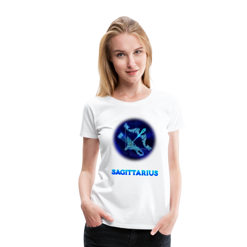 Women’s Stellar Sagittarius Premium T-Shirt - white