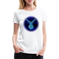Thumbnail for Women’s Stellar Capricorn Premium T-Shirt - white