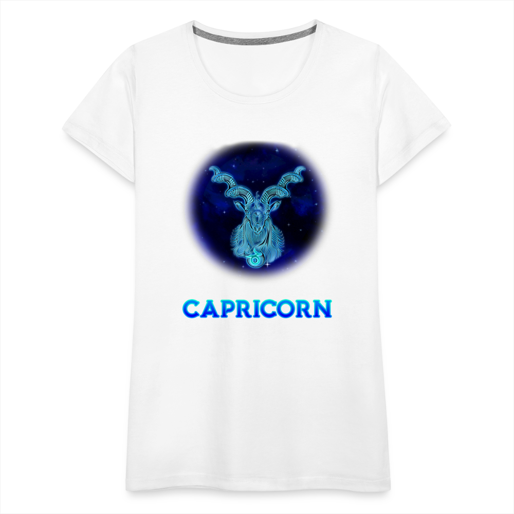 Women’s Stellar Capricorn Premium T-Shirt - white