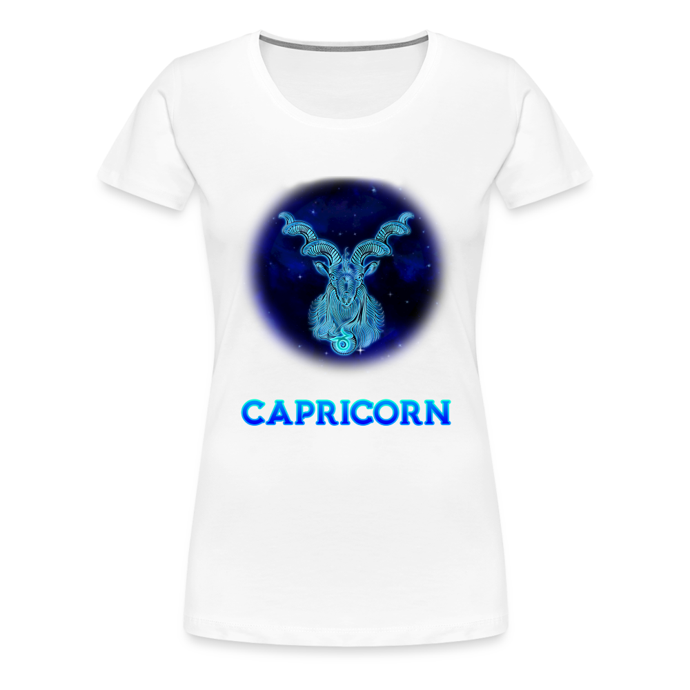 Women’s Stellar Capricorn Premium T-Shirt - white