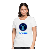 Thumbnail for Women’s Stellar Capricorn Premium T-Shirt - white