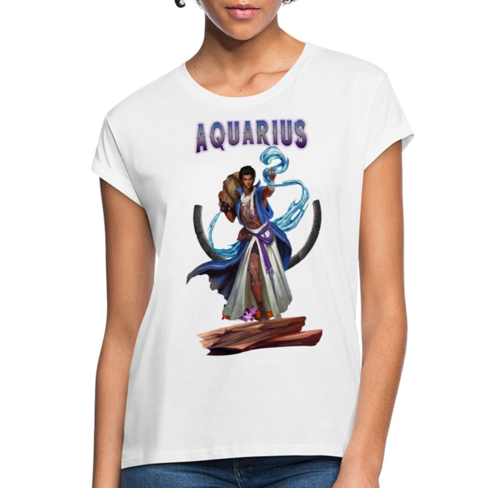 Women's Astral Aquarius Relaxed Fit T-Shirt - white