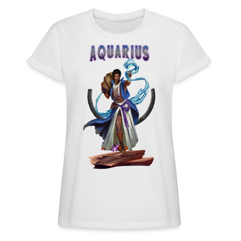 Women's Astral Aquarius Relaxed Fit T-Shirt - white