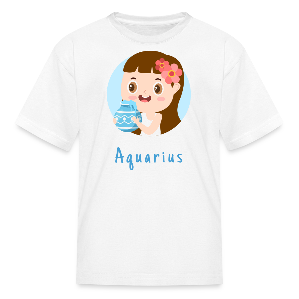 Kids' Astro Toon Aquarius T-Shirt - white