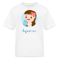 Thumbnail for Kids' Astro Toon Aquarius T-Shirt - white