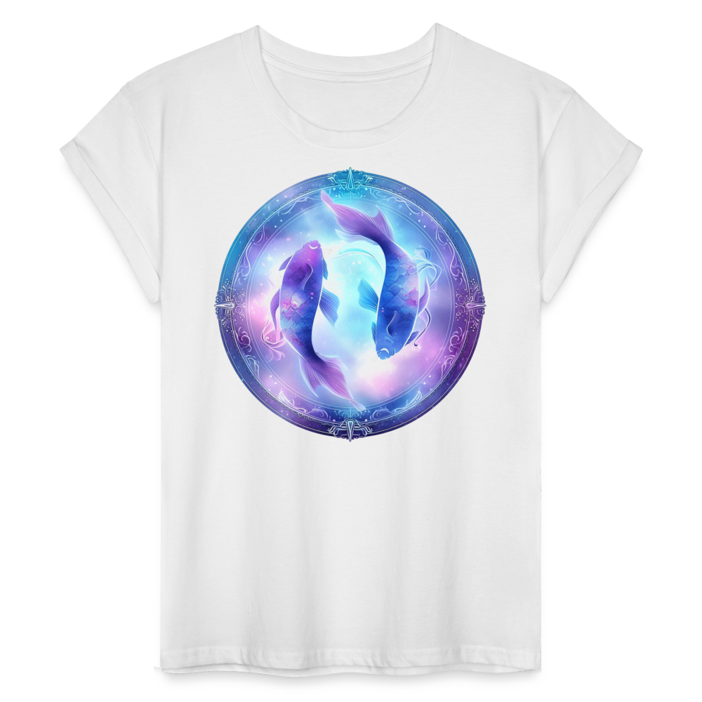 Women's Classic Pisces Relaxed Fit T-Shirt - white