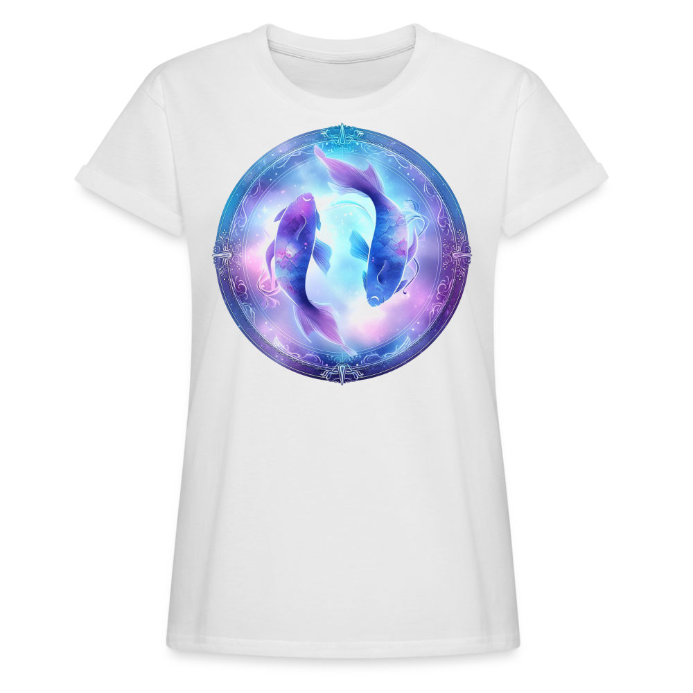 Women's Classic Pisces Relaxed Fit T-Shirt - white