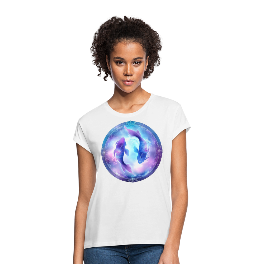 Women's Classic Pisces Relaxed Fit T-Shirt - white