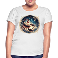Thumbnail for Women's Neon Scorpio Relaxed Fit T-Shirt - white
